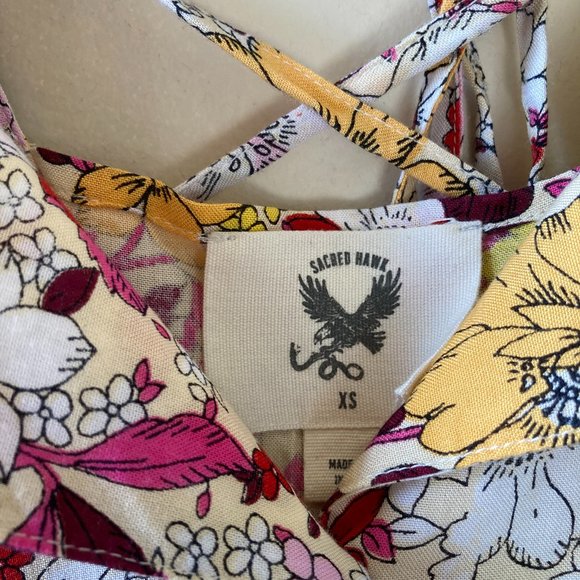 SACRED HAWK | Maxi Floral Button Down Dress XS - Picture 11 of 14